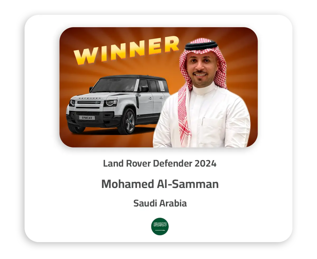 08 January Winner Land Rover Defender 2024 English